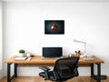 Red Gold Christmas Ornament Photography Wall Art — A4 / Office