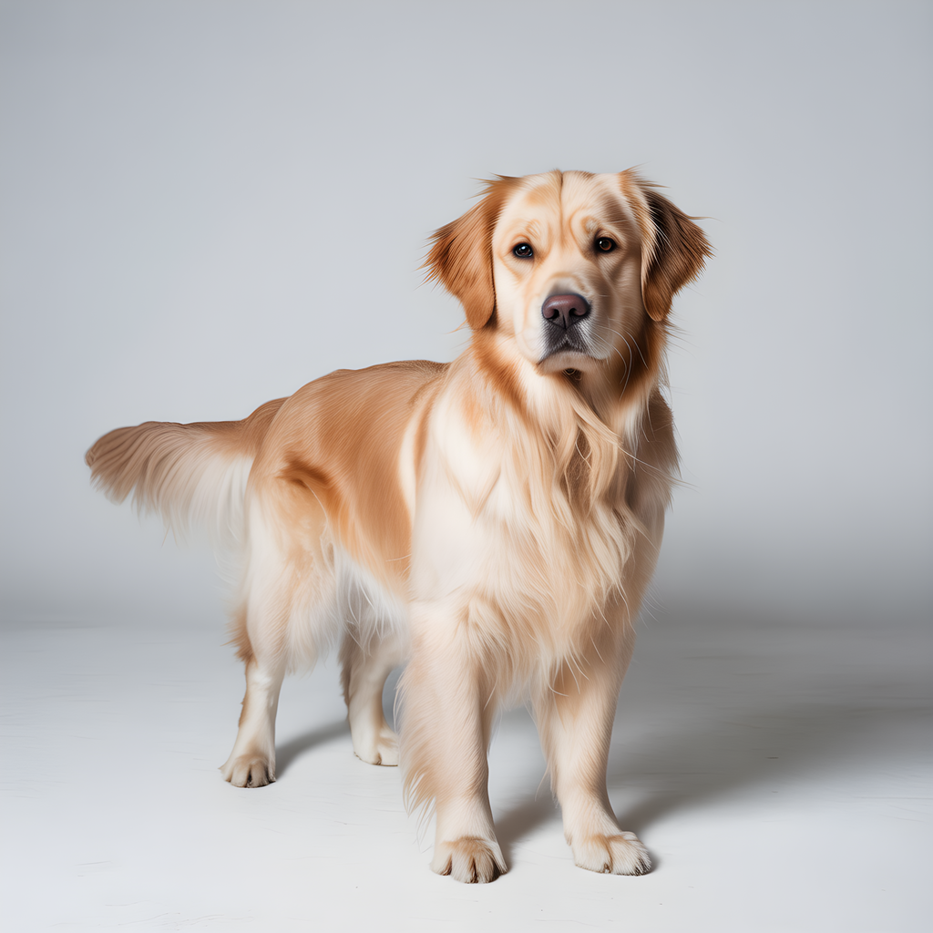 Golden Retriever Portrait Minimalist Wall Art