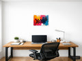 XOXO Abstract Colorful Urban Skyline Wall Art — A4 / Office