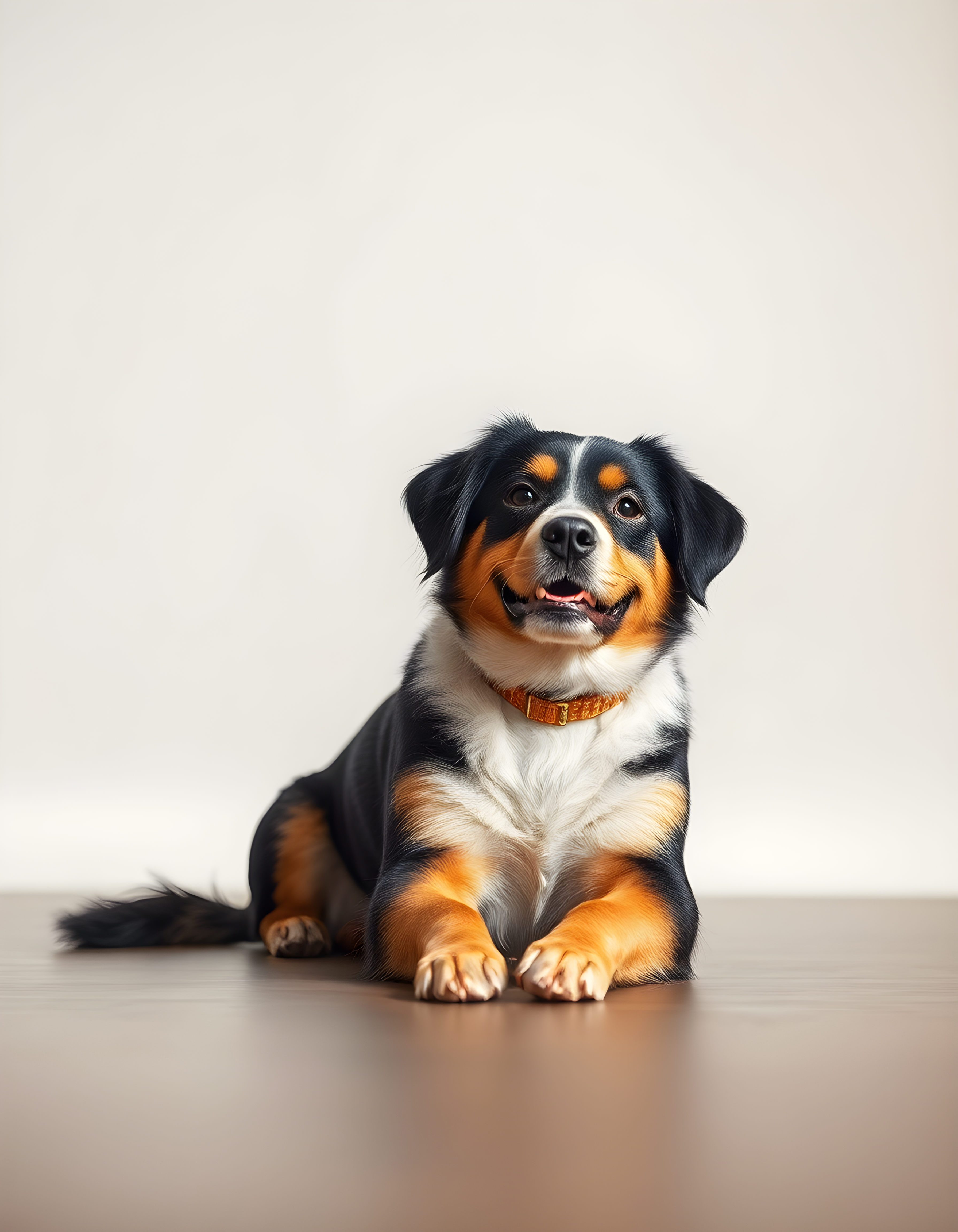 Bernese Mountain Dog Portrait Minimalist Wall Art