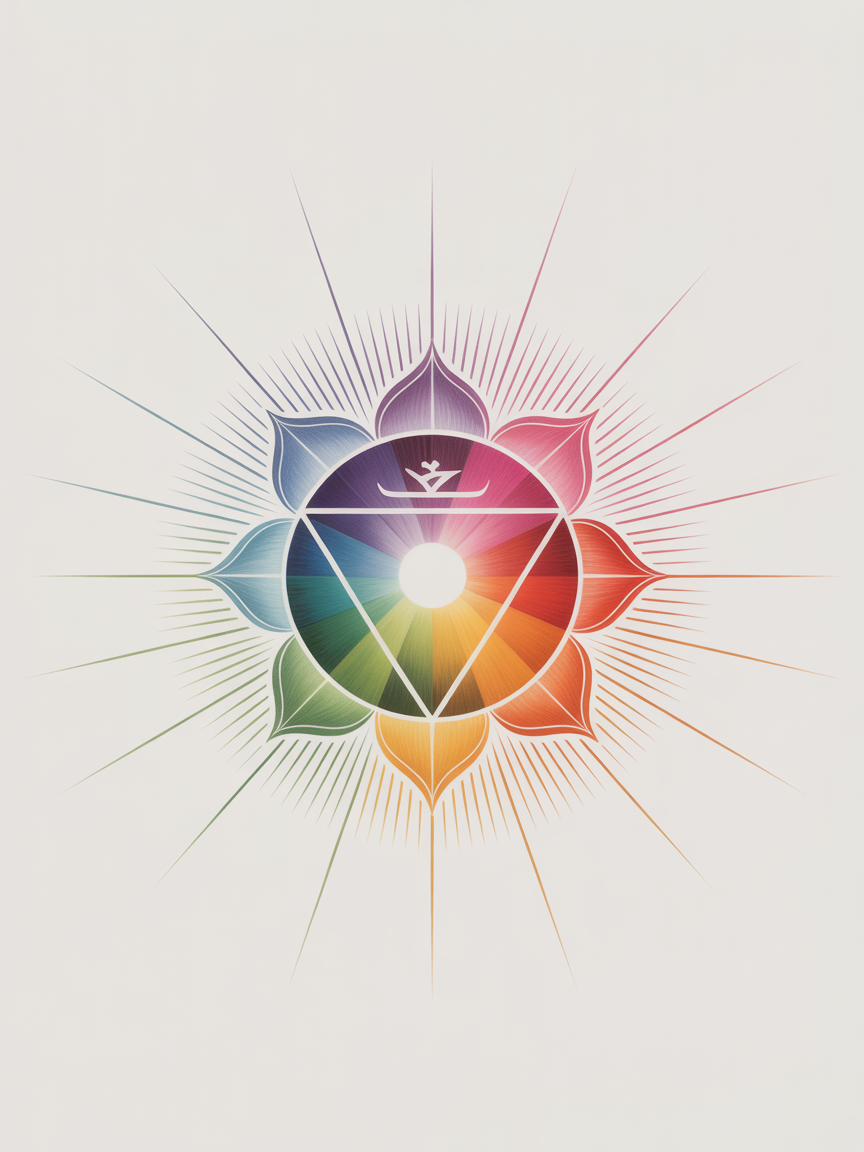 Chakra — Minimalist (Portrait) Canvas Print | Minimalist Wall Art | A4 A3 A2 A1