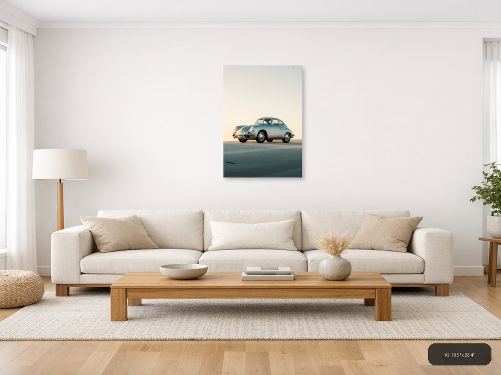 Dog Hair Dont Care — Minimalist (Portrait) Canvas Print | Minimalist Wall Art | A4 A3 A2 A1 — A2 (Living Room)