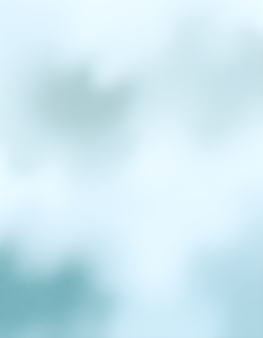 Serene Blue Watercolor Abstract Gradient Wall Art