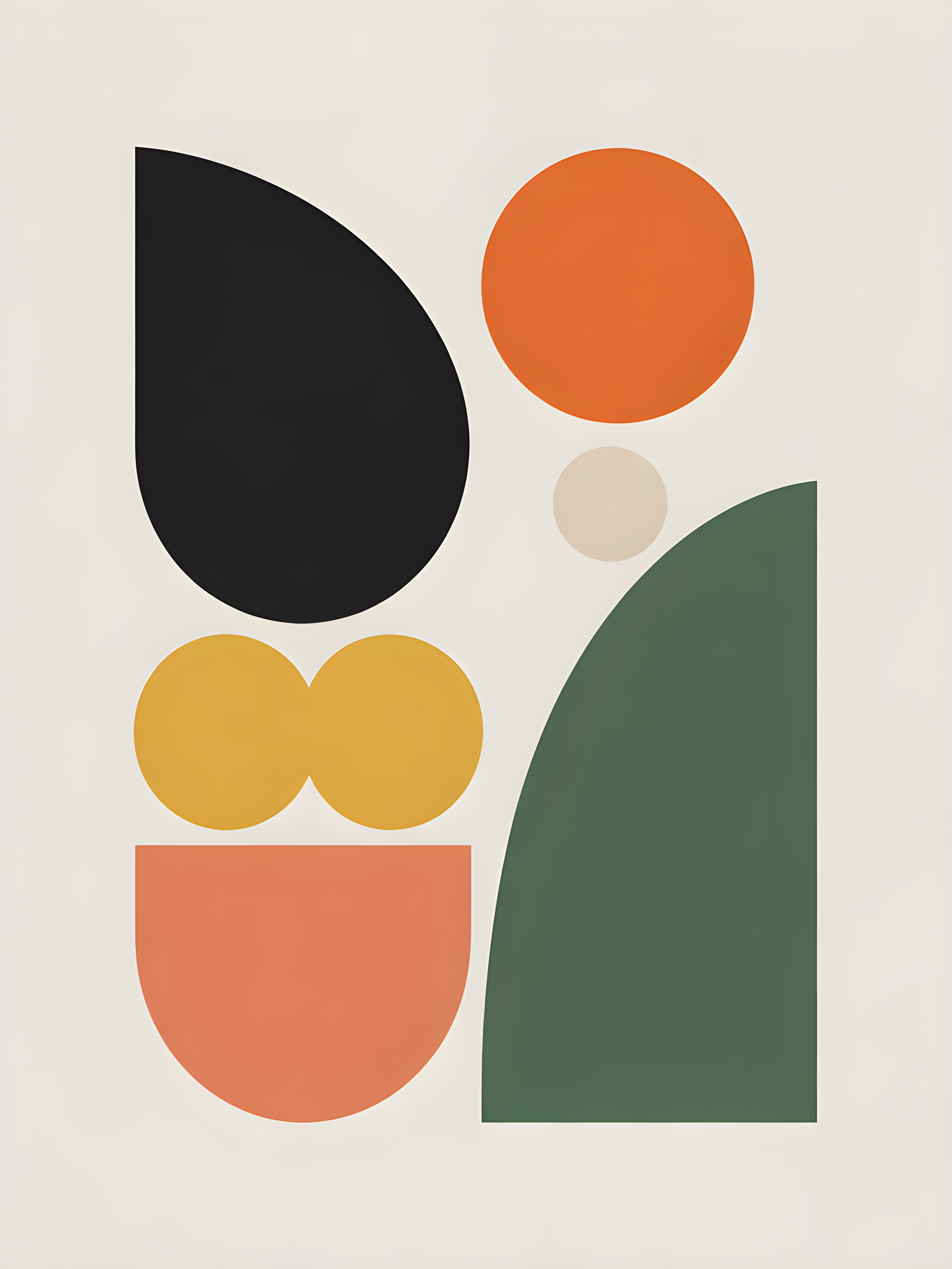 Minimalist Geometric Shapes Abstract Wall Art
