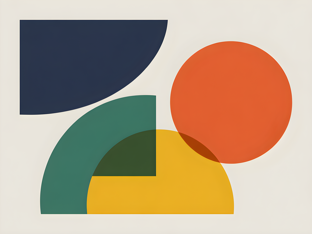 Minimalist Geometric Shapes Abstract Wall Art