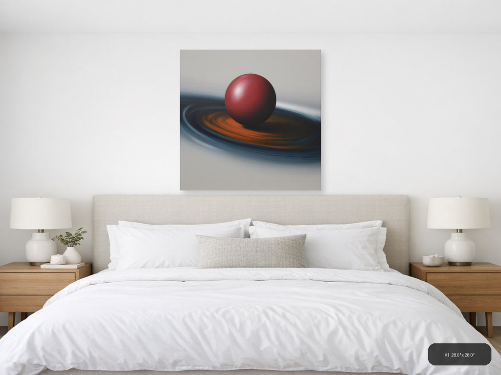 Simple — Abstract (Square) Canvas Print | Abstract Wall Art | A4 A3 A2 A1 — A1 / Bedroom