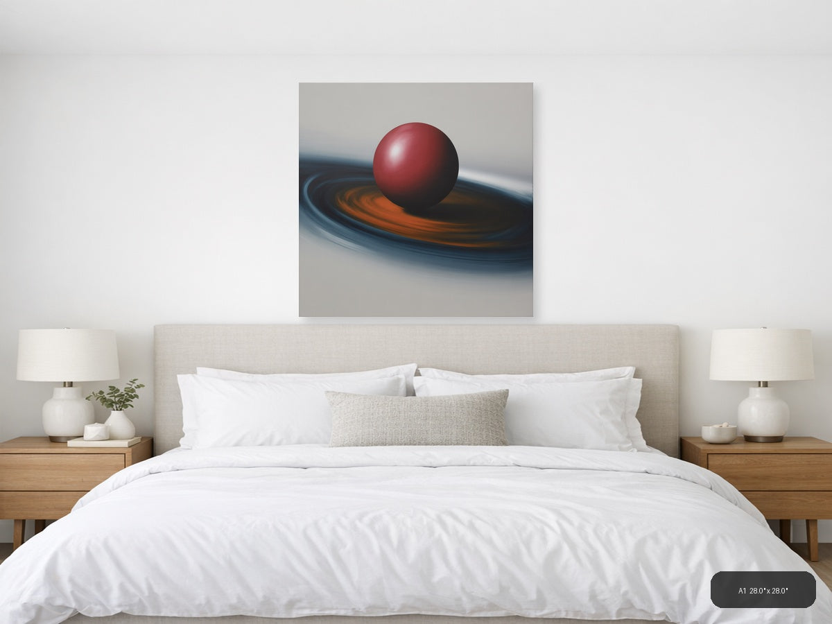 Simple — Abstract (Square) Canvas Print | Abstract Wall Art | A4 A3 A2 A1 — A1 / Bedroom