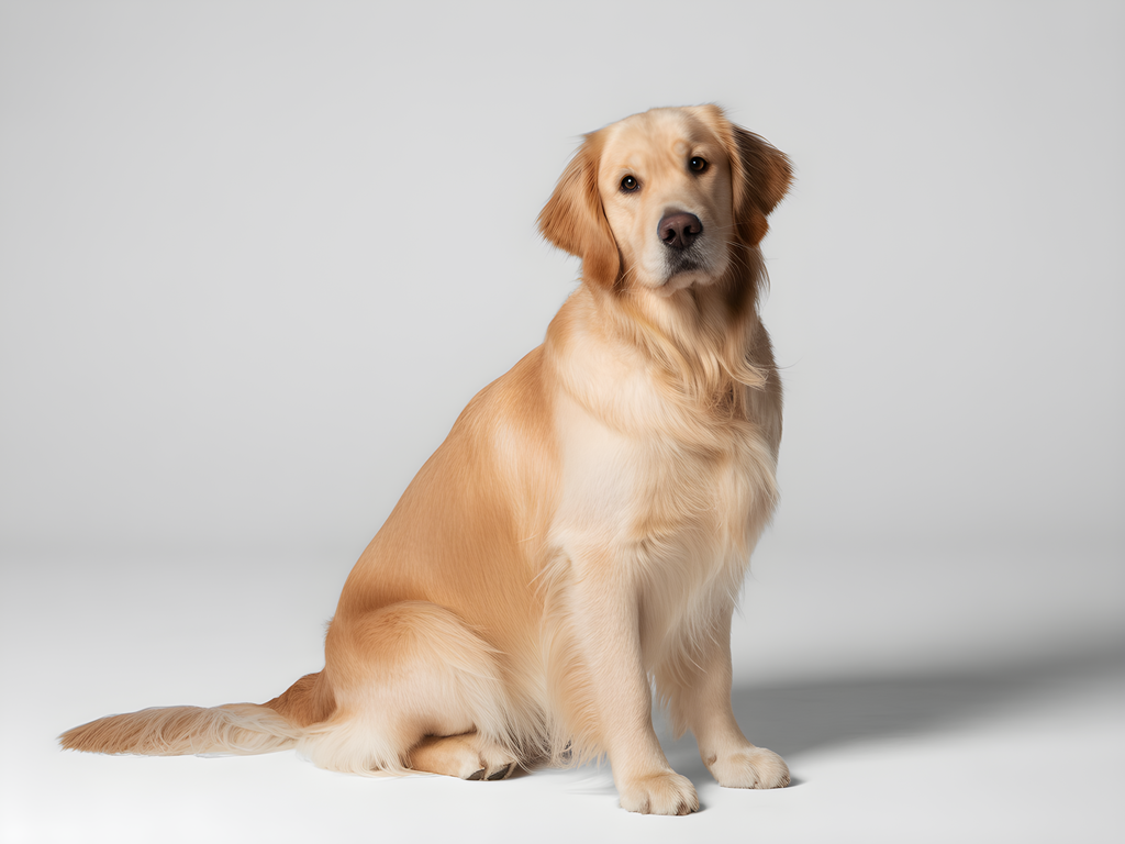 Golden Retriever Portrait Minimalist Wall Art