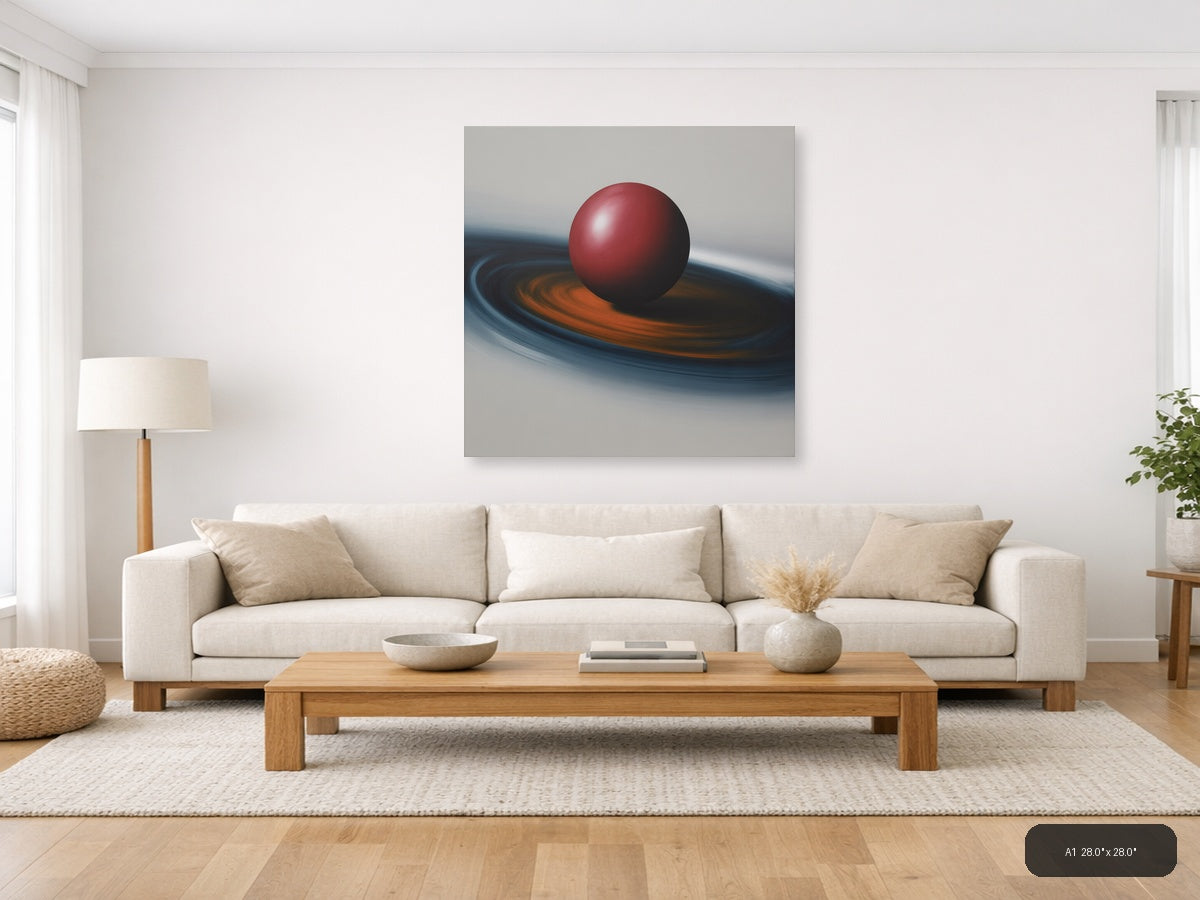 Simple — Abstract (Square) Canvas Print | Abstract Wall Art | A4 A3 A2 A1 — A1 / Living Room