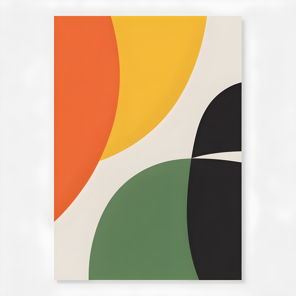 Minimalist Abstract Geometric Shapes Wall Art
