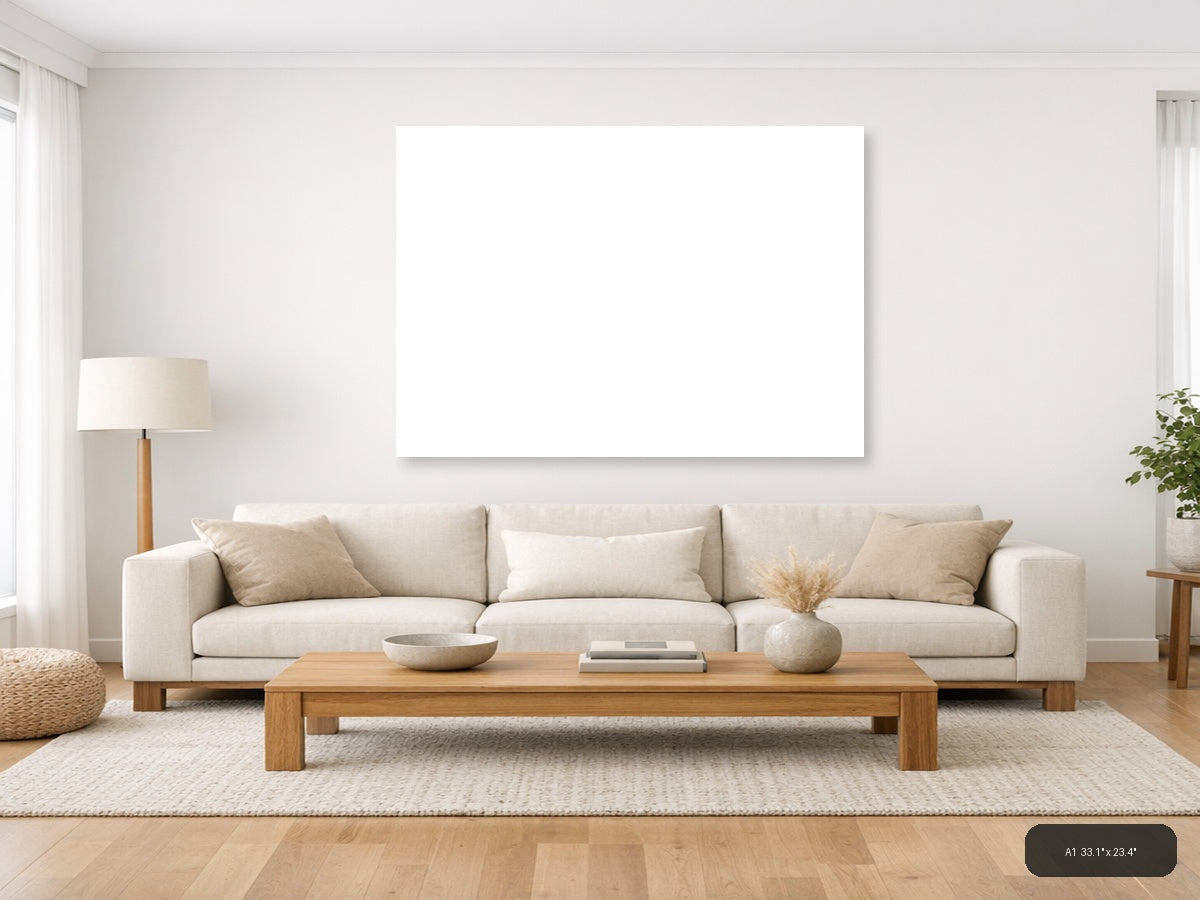 Minimalist Abstract Landscape Wall Art — A1 / Living Room