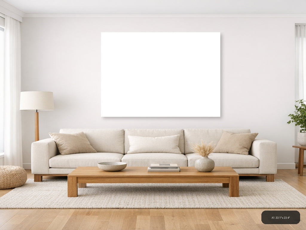 Minimalist Abstract Landscape Wall Art — A1 / Living Room