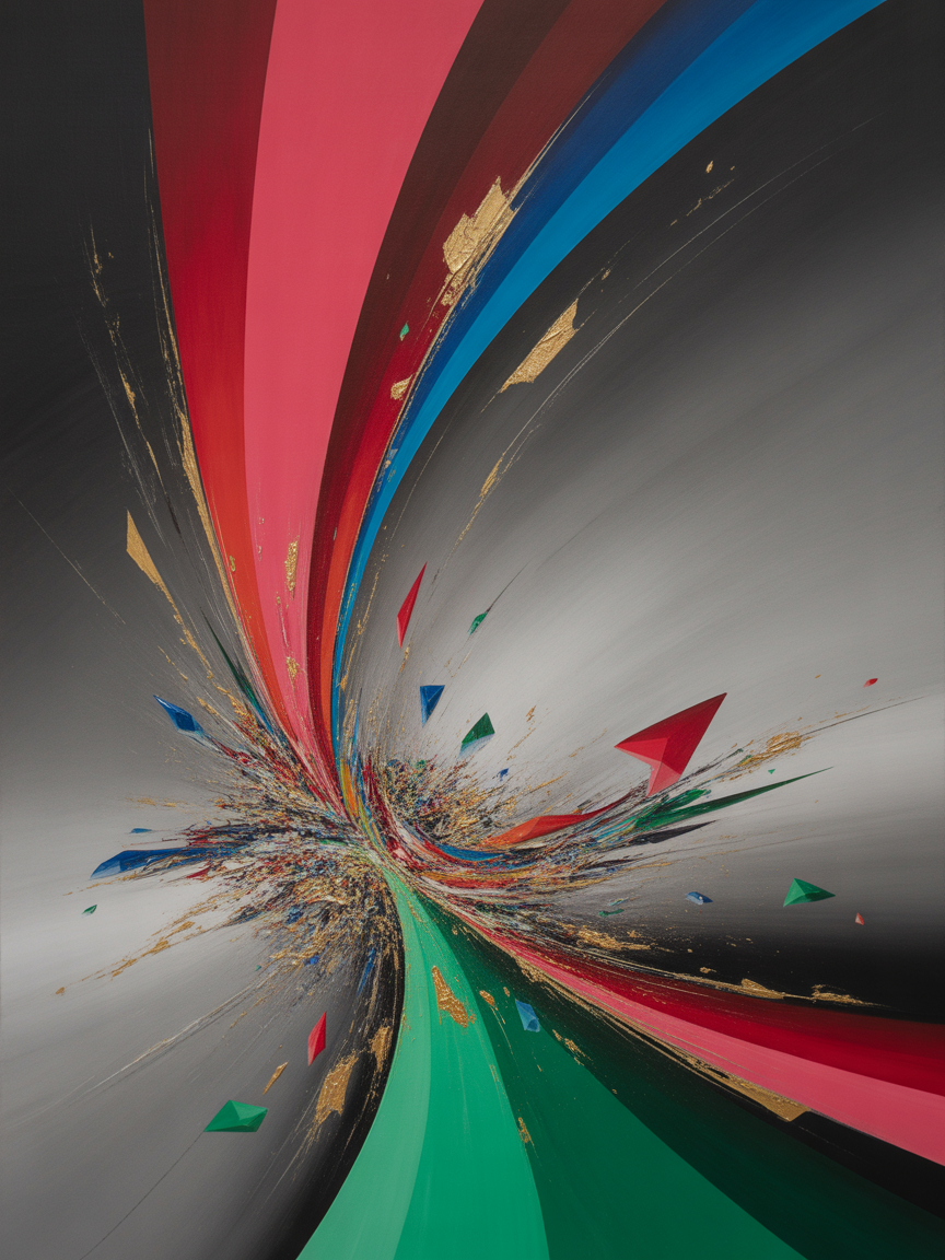 Tech — Abstract (Portrait) Canvas Print | Abstract Wall Art | A4 A3 A2 A1