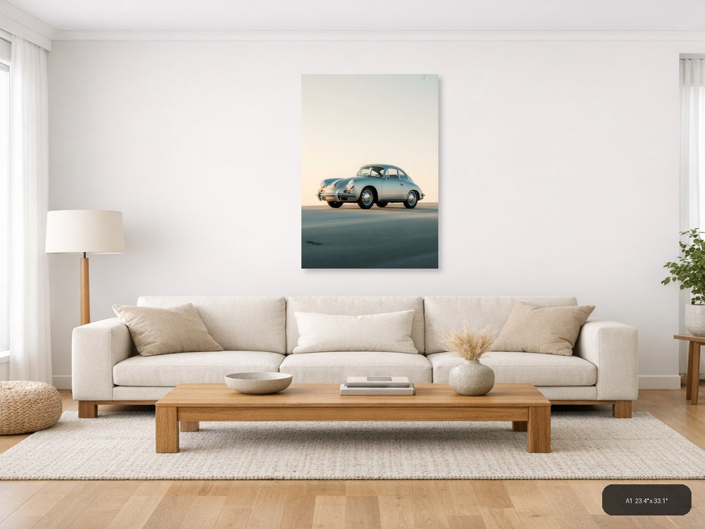 Dog Hair Dont Care — Minimalist (Portrait) Canvas Print | Minimalist Wall Art | A4 A3 A2 A1 — A1 (Living Room)