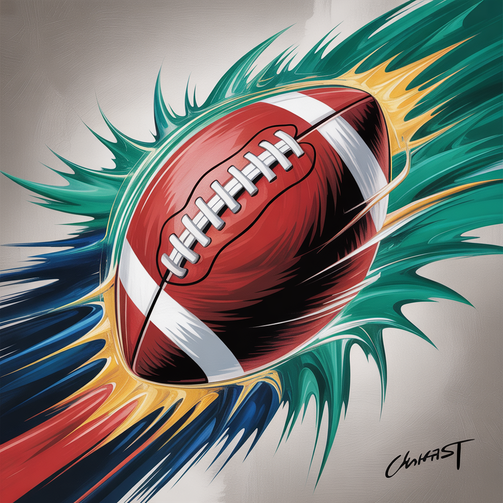 Football Prints — Abstract (Square) Canvas Print | Abstract Wall Art | A4 A3 A2 A1