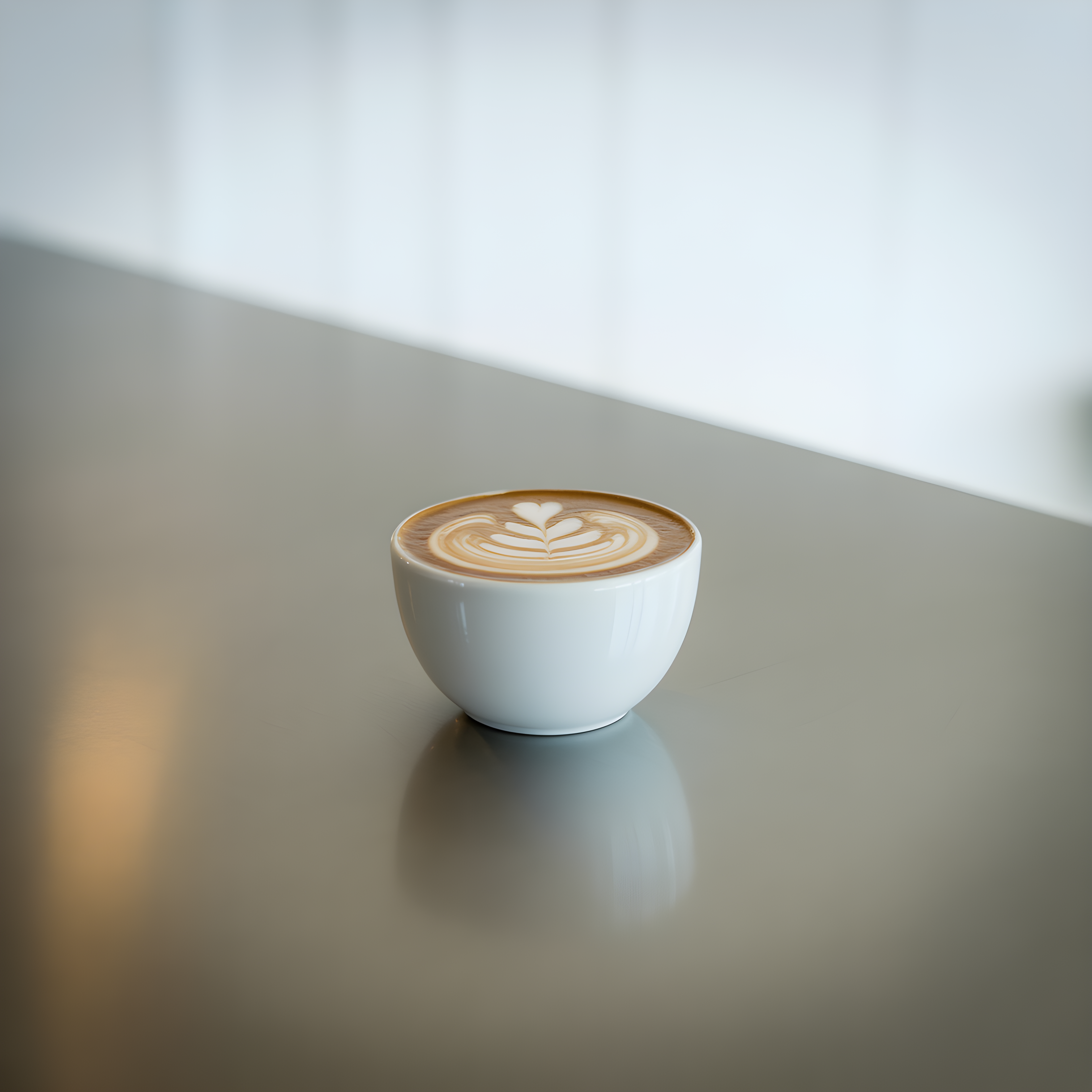 Minimalist Latte Art Coffee Cup Wall Art