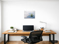 White Water Lily Reflection Minimalist Wall Art — A4 / Office