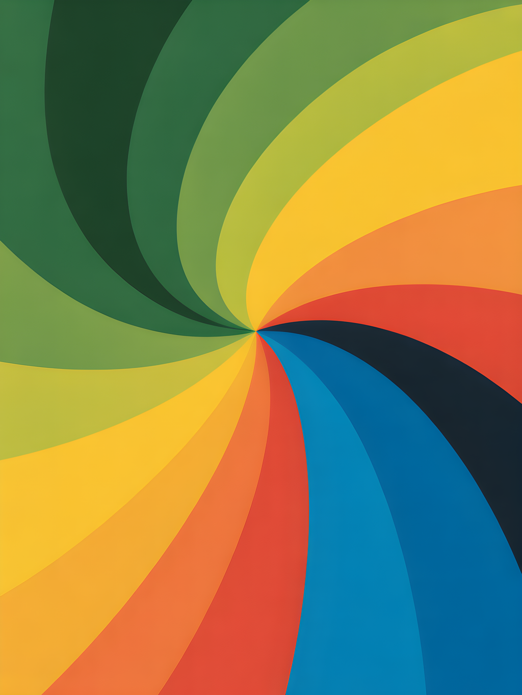 Colorful Spiral Rainbow Swirl Abstract Photography Wall Art