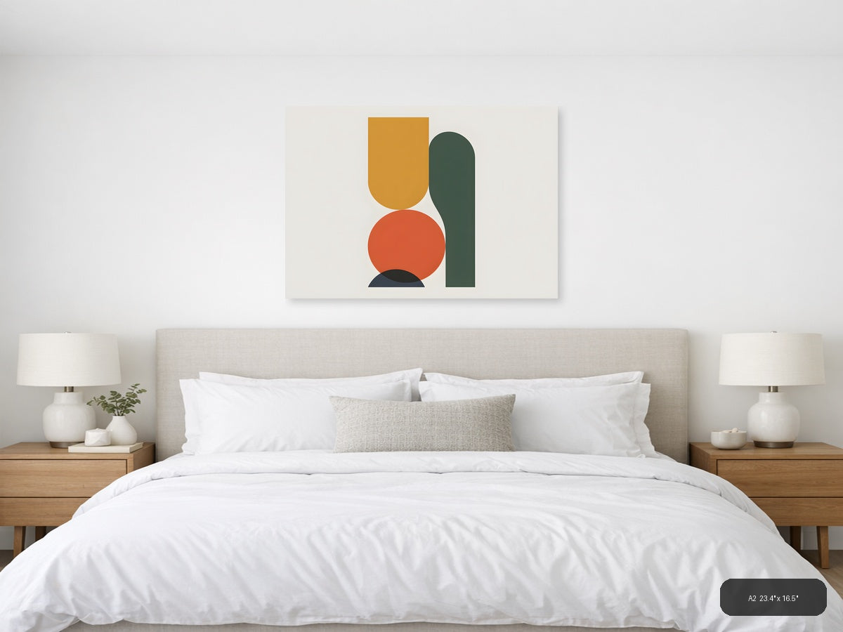 Thankful — Minimalist (Landscape) Canvas Print | Minimalist Wall Art | A4 A3 A2 A1 — A2 / Bedroom