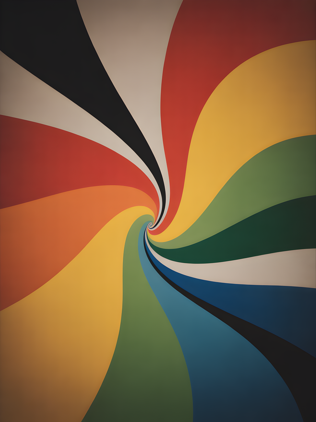 Colorful Spiral Swirl Abstract Photography Wall Art