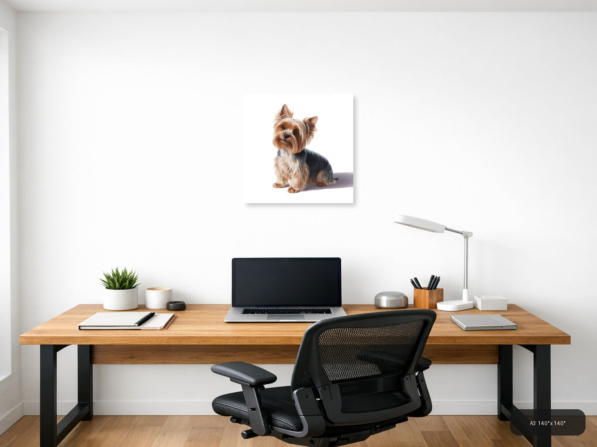 Shih Tzu Dog Portrait Minimalist Wall Art — A3 / Office