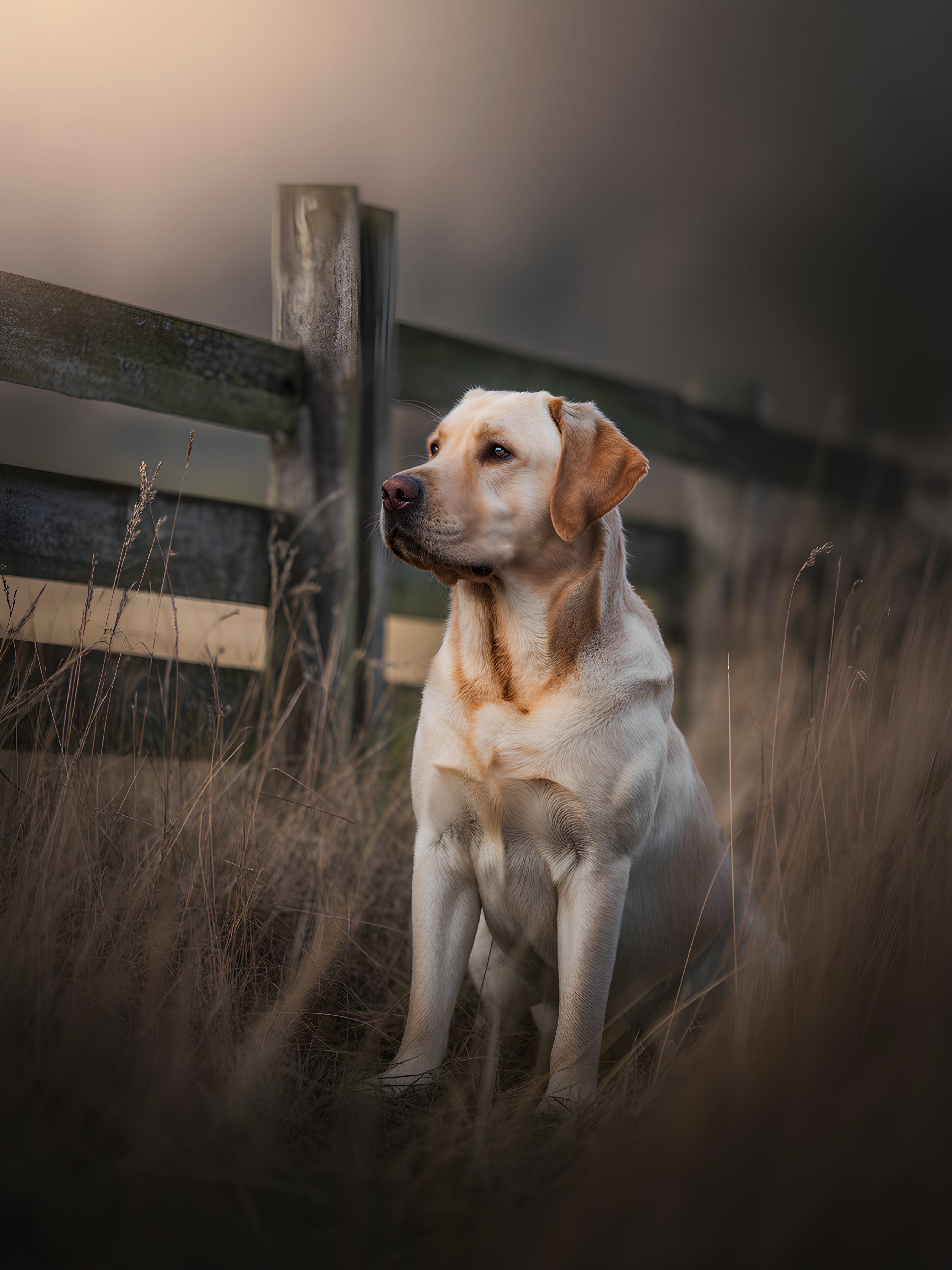 Golden Labrador by Rustic Fence Photography Wall Art