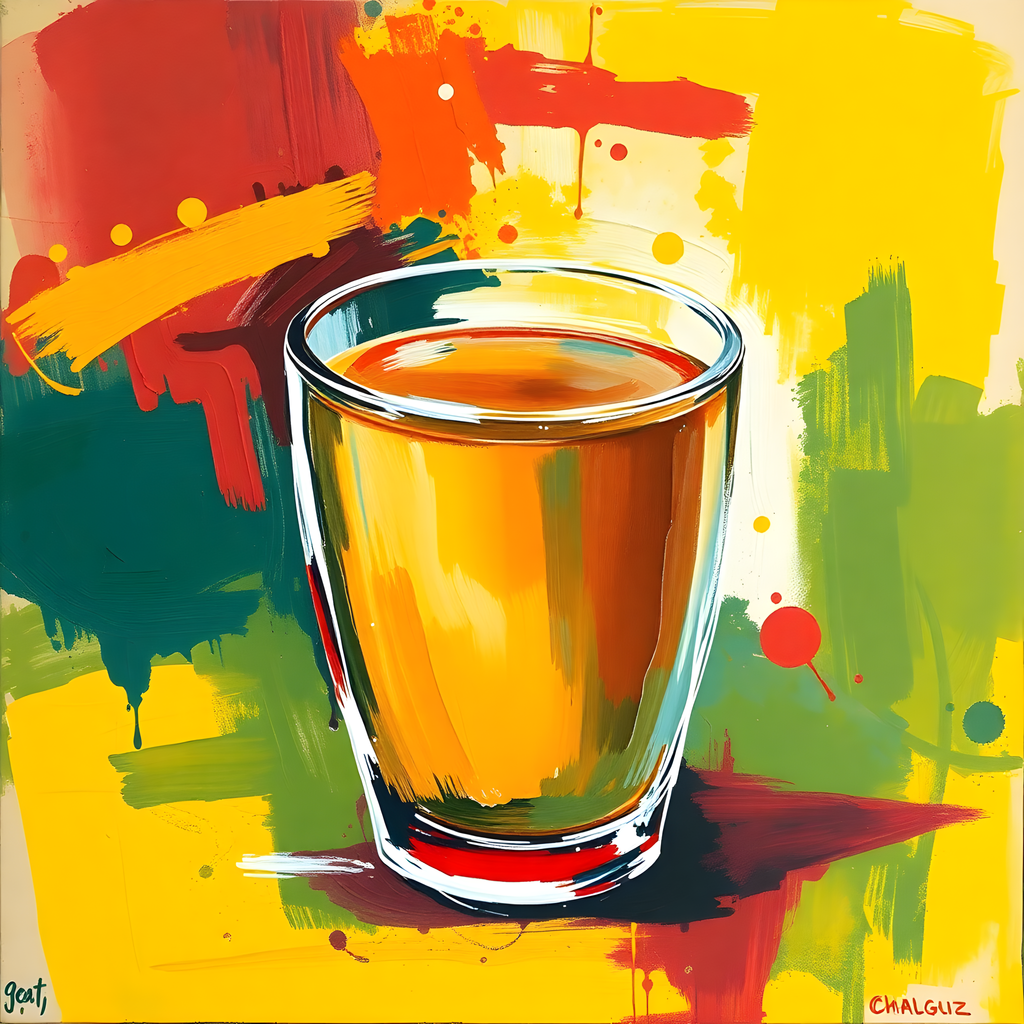 Colorful Abstract Beer Glass Pop Art Wall Art