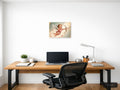 Vintage Cupid with Bow and Arrow Wall Art — A4 / Office