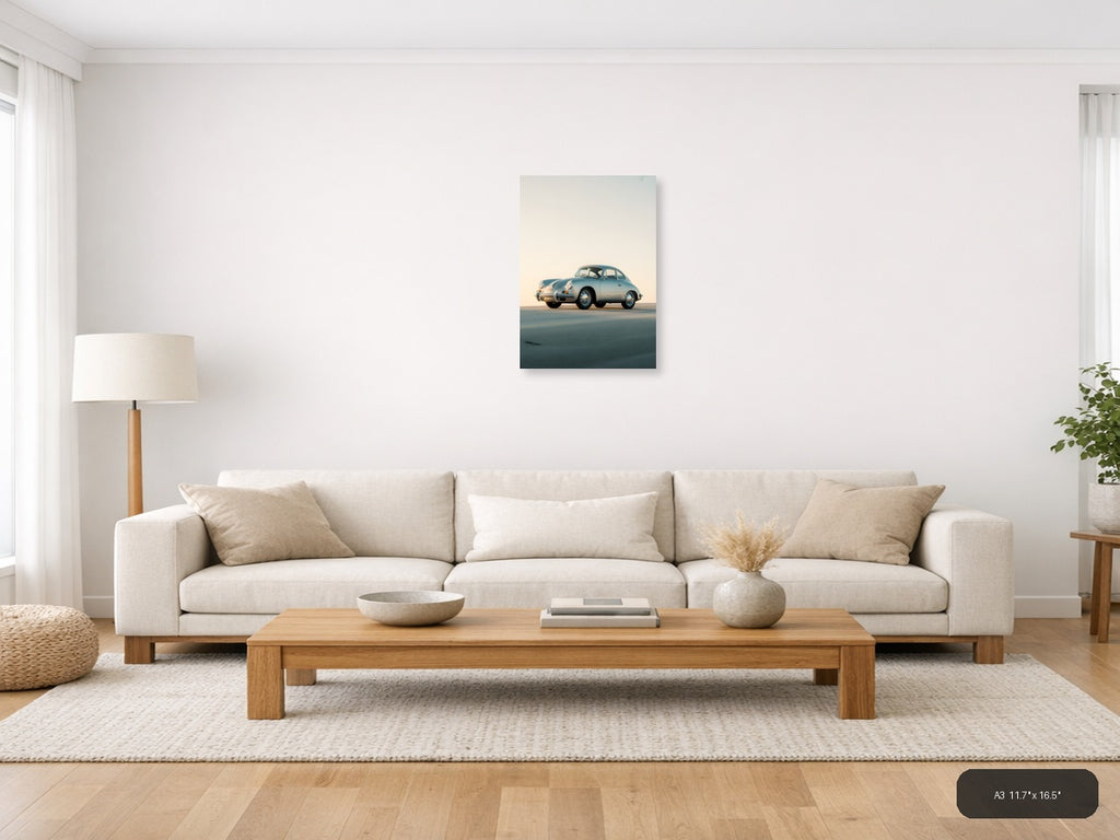 Dog Hair Dont Care — Minimalist (Portrait) Canvas Print | Minimalist Wall Art | A4 A3 A2 A1 — A3 (Living Room)