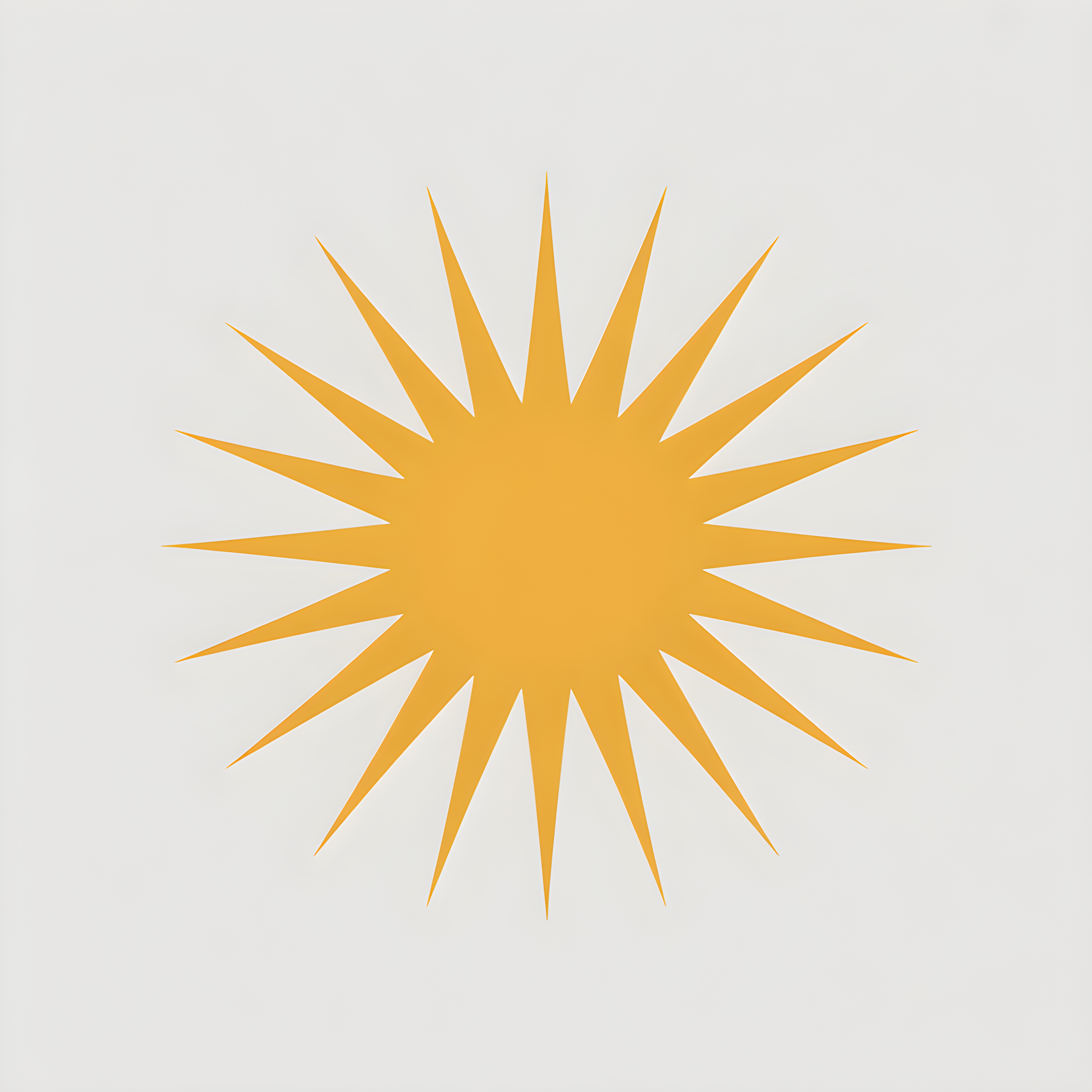 Golden Starburst Minimalist Sun Wall Art