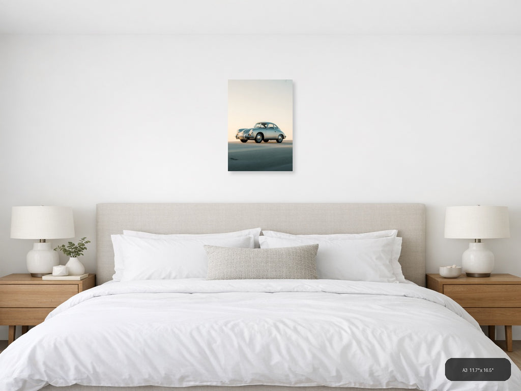 Dog Hair Dont Care — Minimalist (Portrait) Canvas Print | Minimalist Wall Art | A4 A3 A2 A1 — A3 (Bedroom)