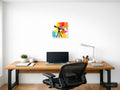 Colorful Telescope Abstract Splatter Wall Art — A4 / Office