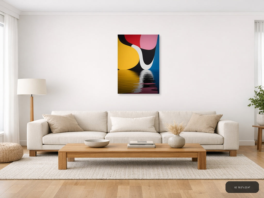 Abstract Geometric Shapes Photography Colorful Wall Art — A2 / Living Room