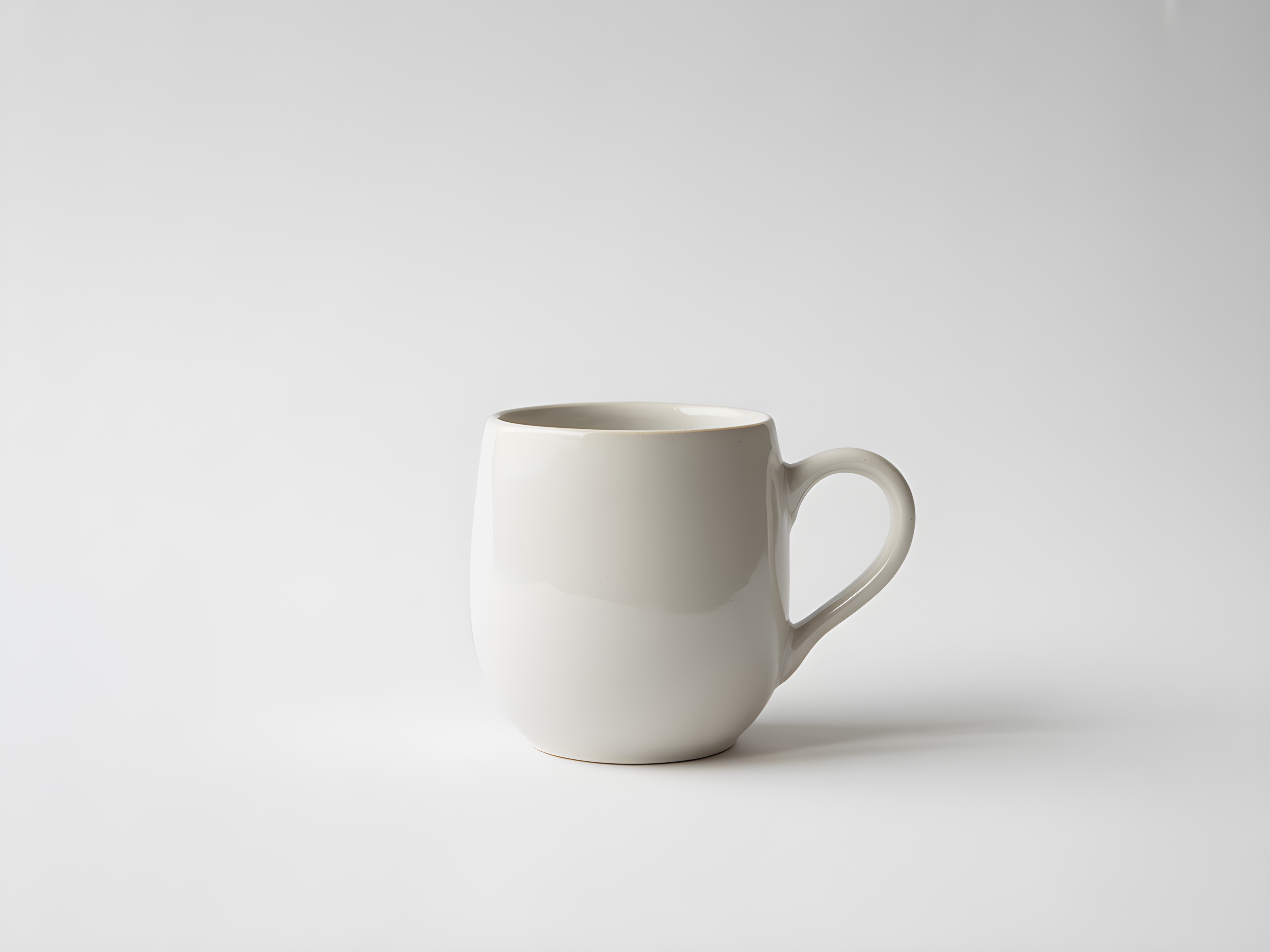 Minimalist White Ceramic Mug Still Life Wall Art
