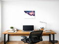 Cosmic Nebula Cloud Minimalist Landscape Wall Art — A4 / Office