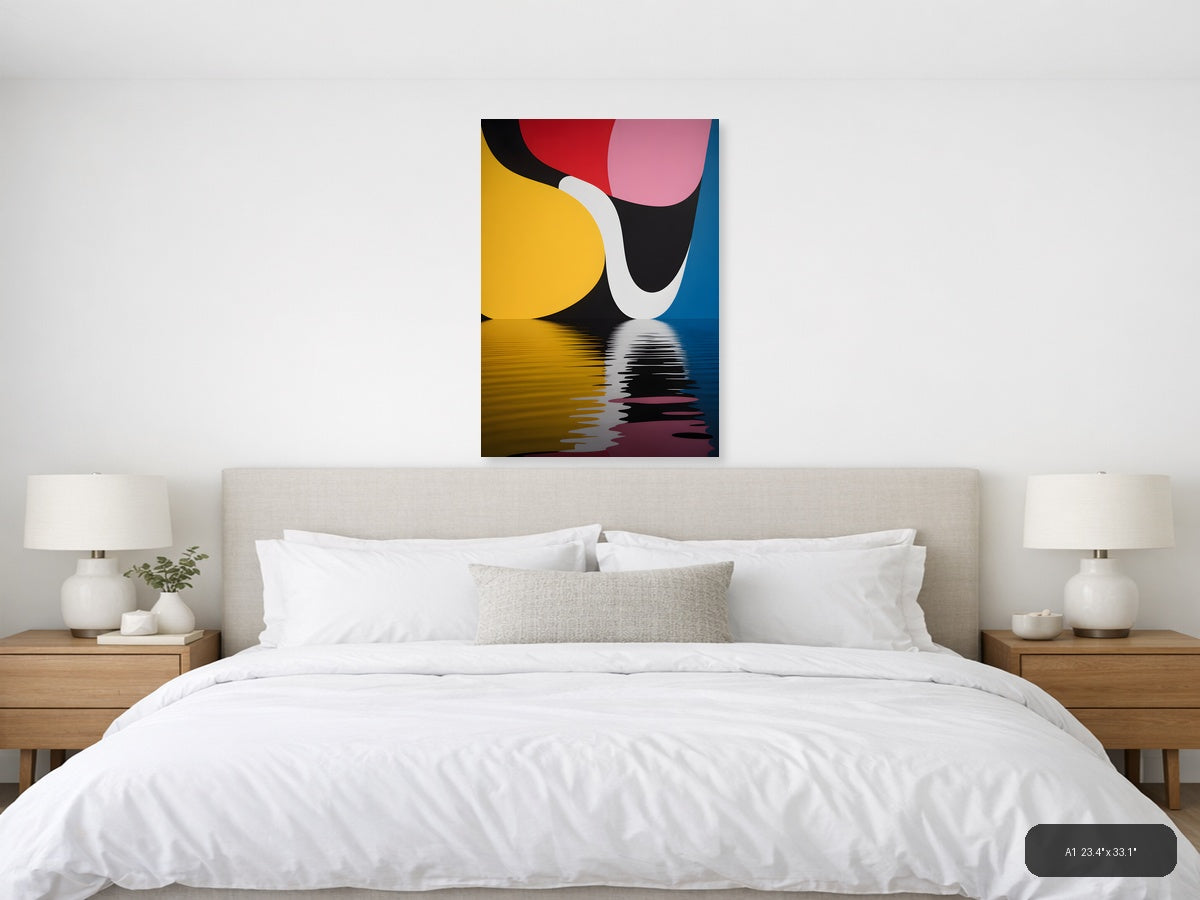Abstract Geometric Shapes Photography Colorful Wall Art — A1 / Bedroom