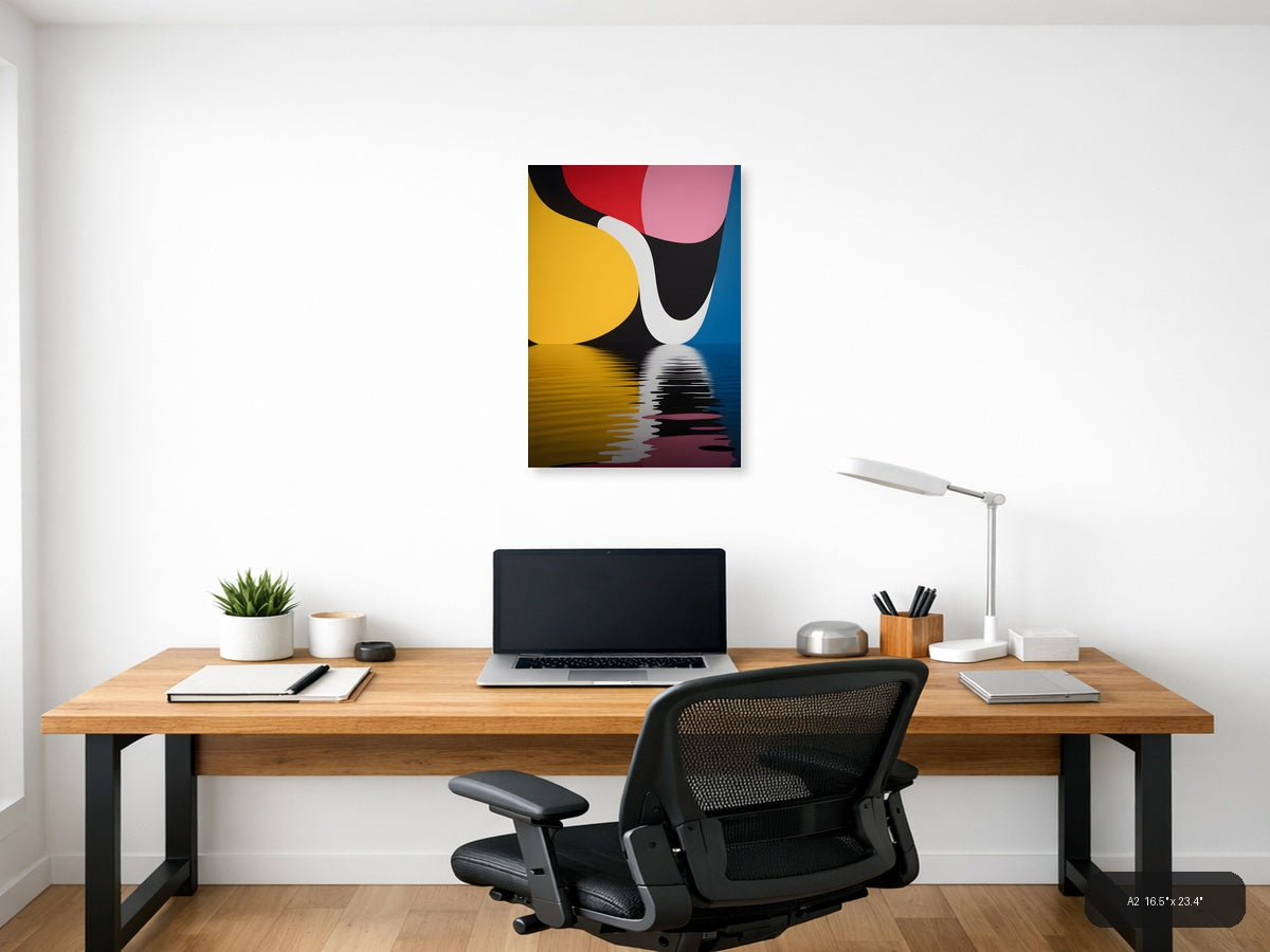 Abstract Geometric Shapes Photography Colorful Wall Art — A2 / Office