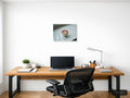 Minimalist Swan Latte Art Coffee Cup Wall Art — A4 / Office