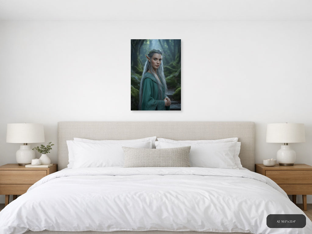 Mystical Elf in Enchanted Forest Photography Wall Art — A2 / Bedroom
