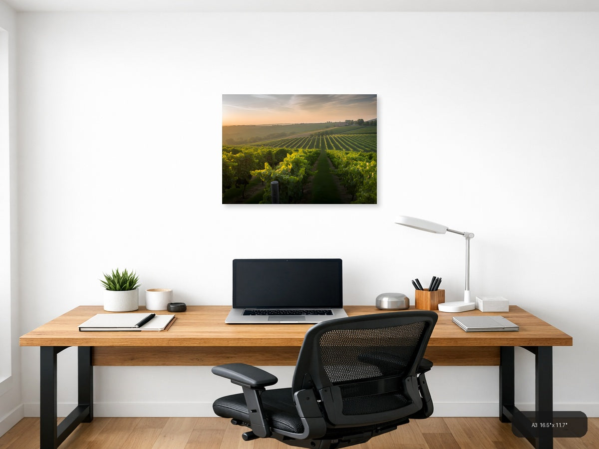 Wine — Photography (Landscape) Canvas Print | Photography Wall Art | A4 A3 A2 A1 — A3 / Office