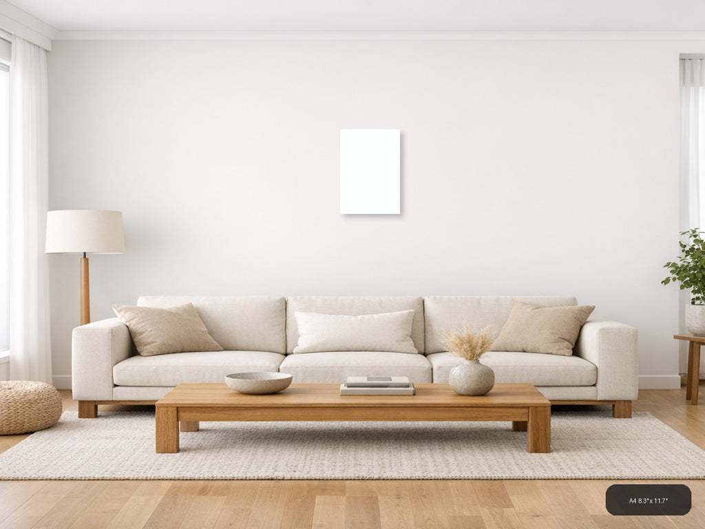 Minimalist Portrait Wall Art — A4 / Living Room