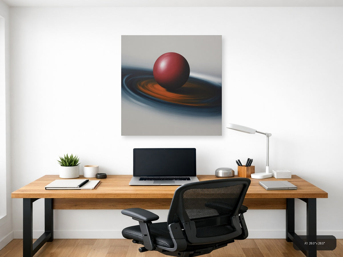 Simple — Abstract (Square) Canvas Print | Abstract Wall Art | A4 A3 A2 A1 — A1 / Office
