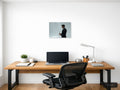 Minimalist Businessman with Wine Glass Wall Art — A4 / Office