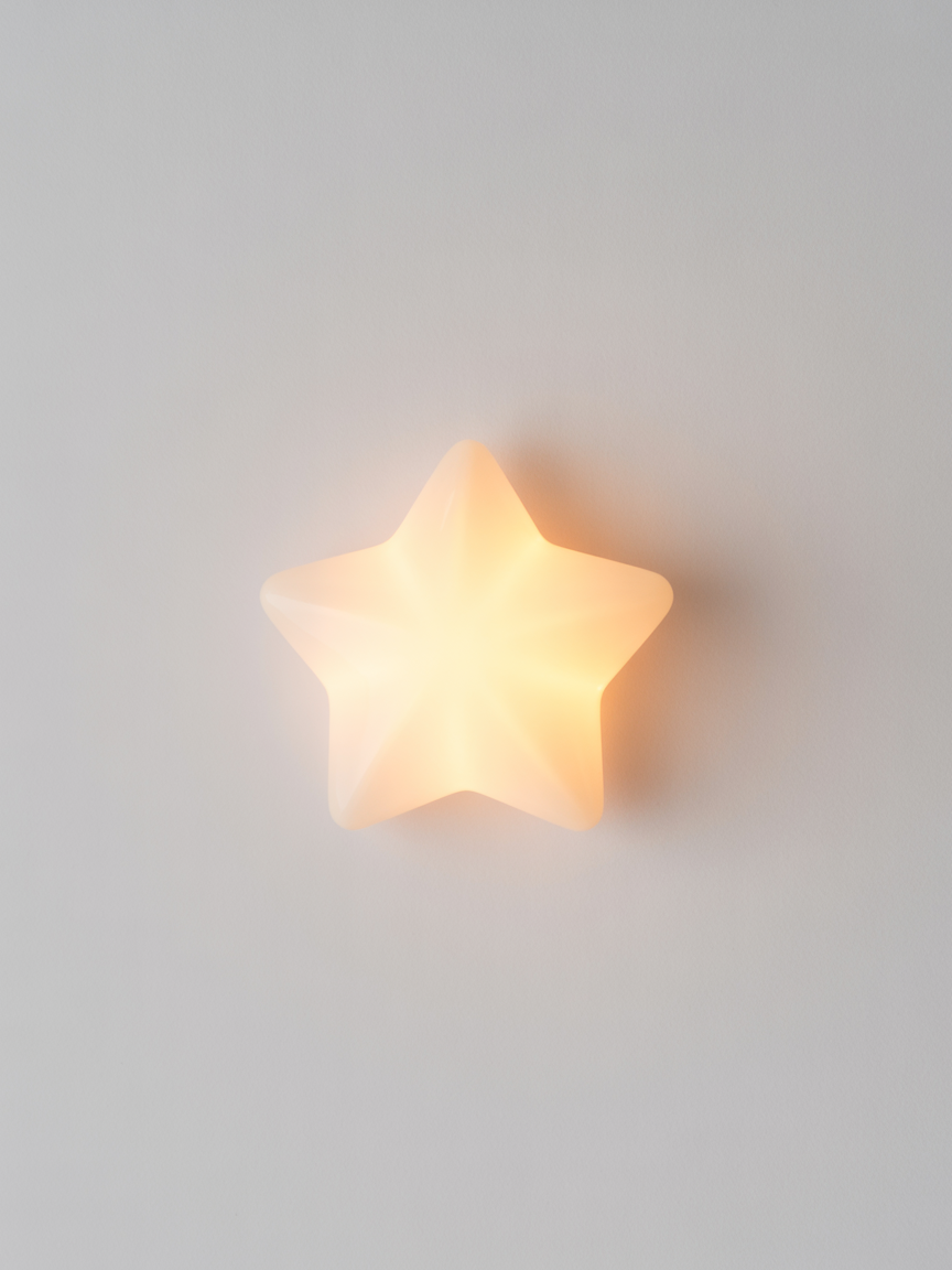 Glowing Star Minimalist Wall Art
