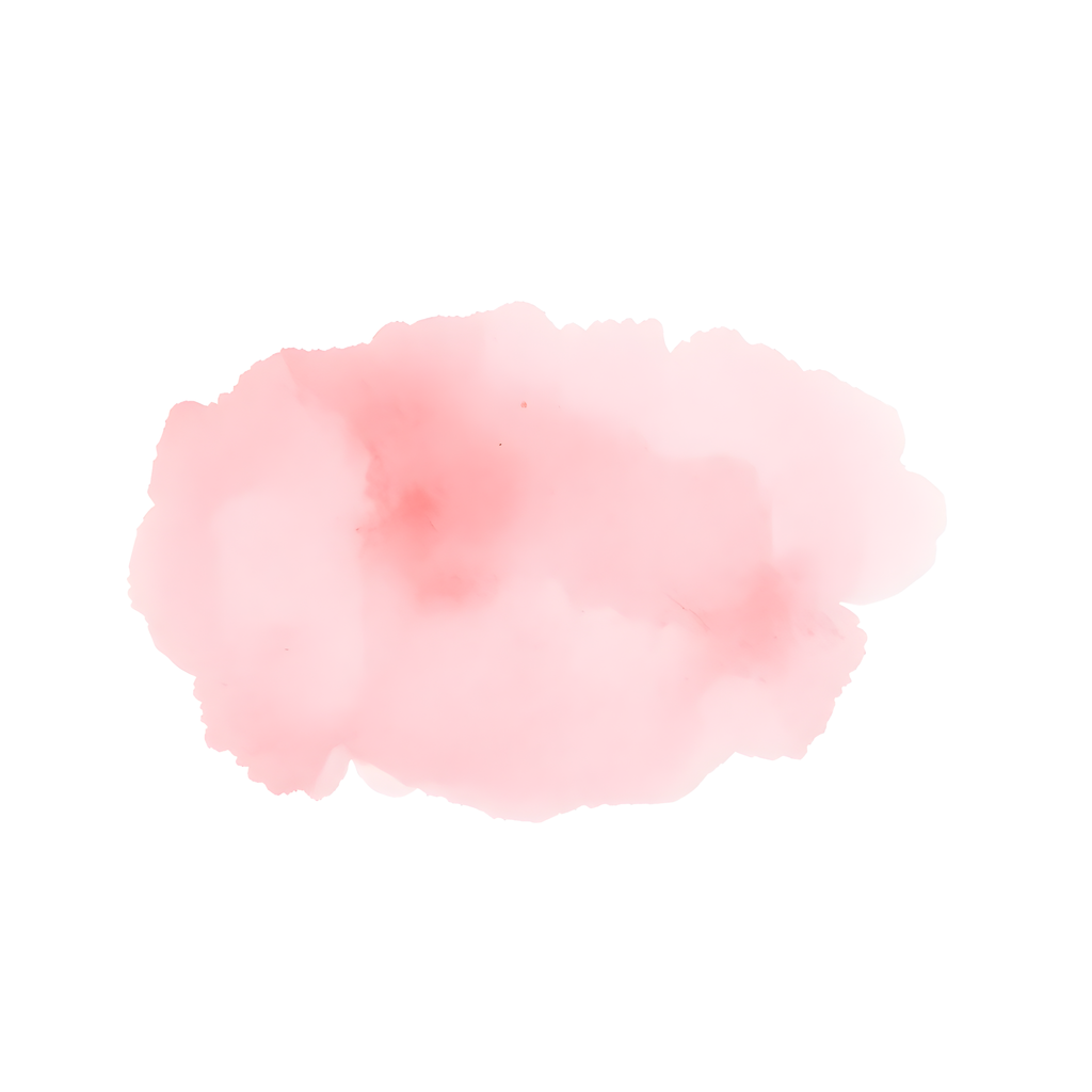 Soft Pink Watercolor Abstract Cloud Wall Art