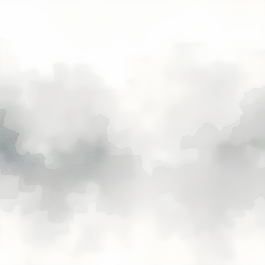 Misty Mountain Landscape Watercolor Wall Art