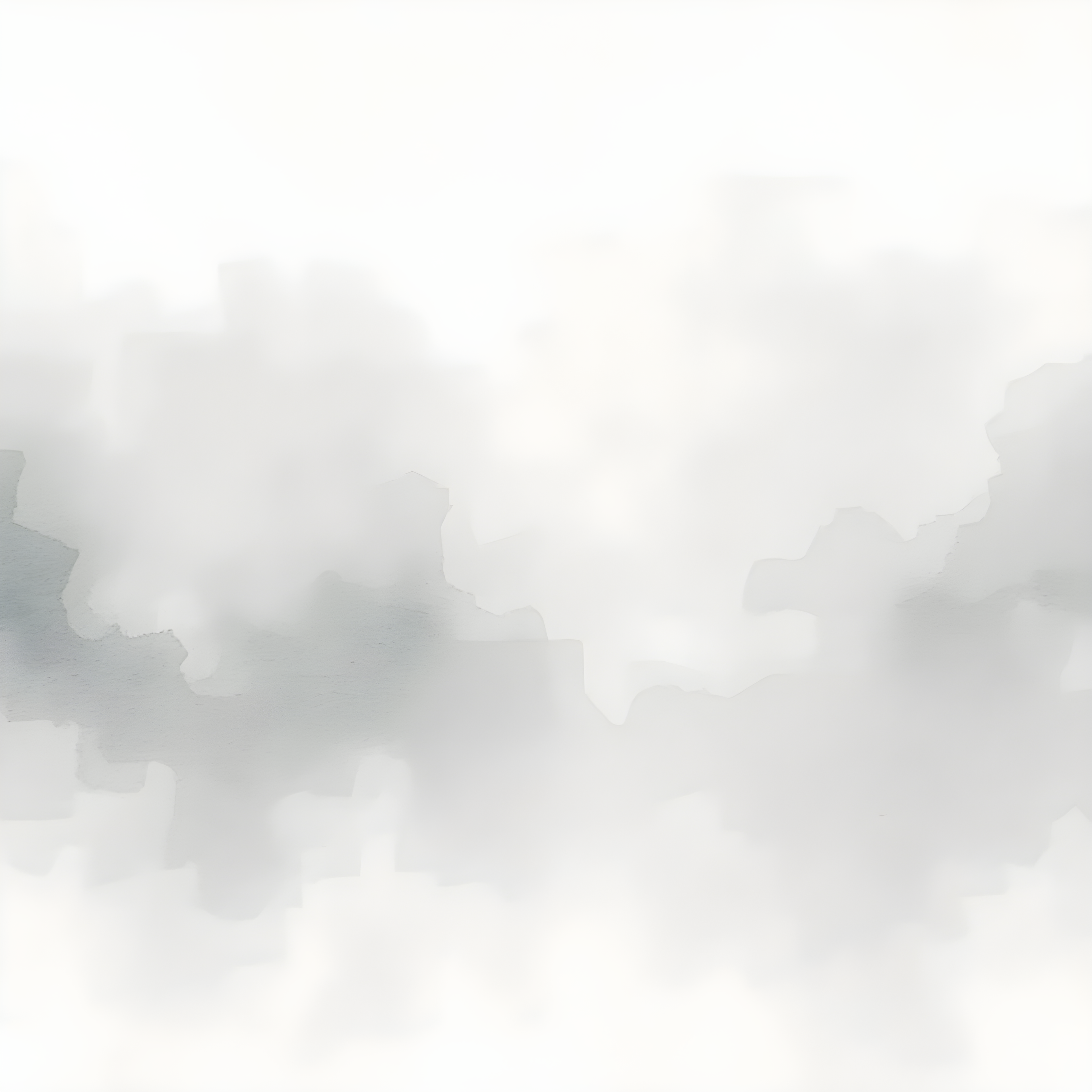 Misty Mountain Landscape Watercolor Wall Art