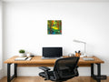 Forest Stream Abstract Canvas Wall Art — A4 / Office