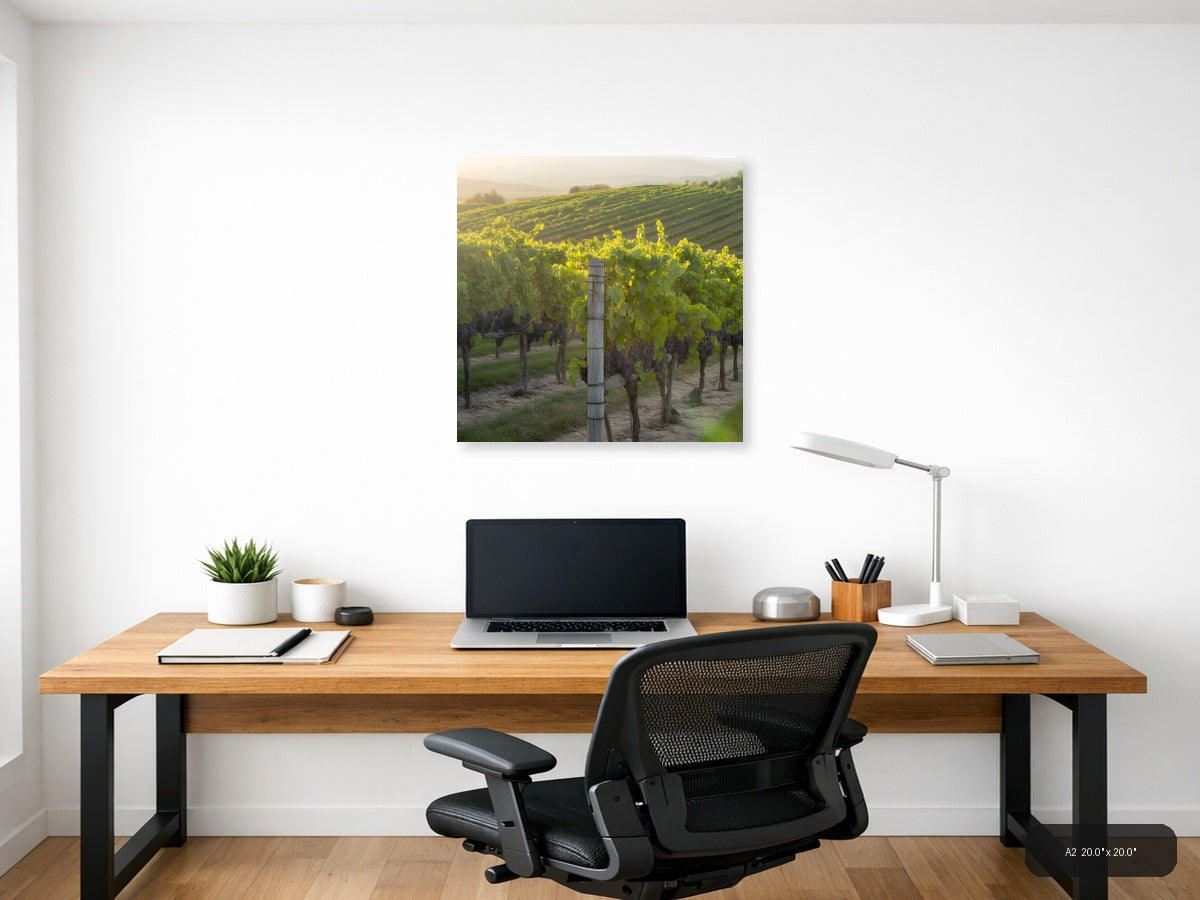 Wine — Minimalist (Square) Canvas Print | Minimalist Wall Art | A4 A3 A2 A1 — A2 / Office