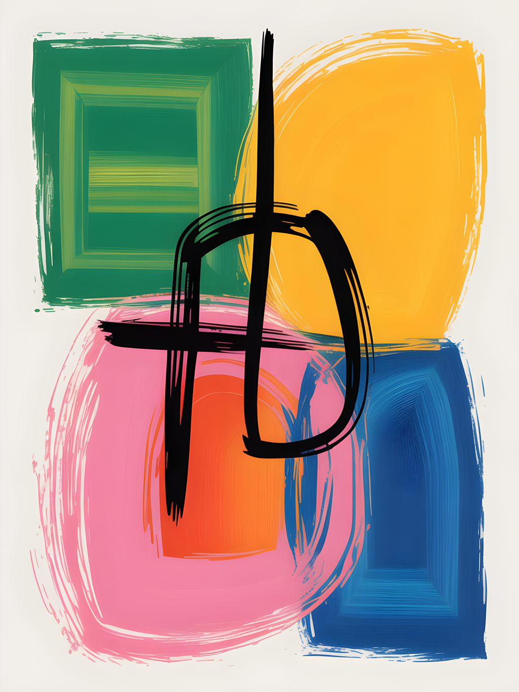 Thankful — Abstract (Portrait) Canvas Print | Abstract Wall Art | A4 A3 A2 A1